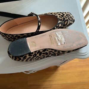 J Crew leopard mary janes